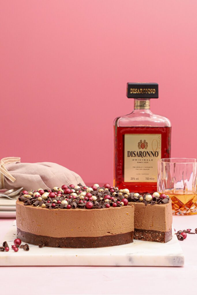 Chokolade cheesecake - Opskrift med appelsin og mandellikør