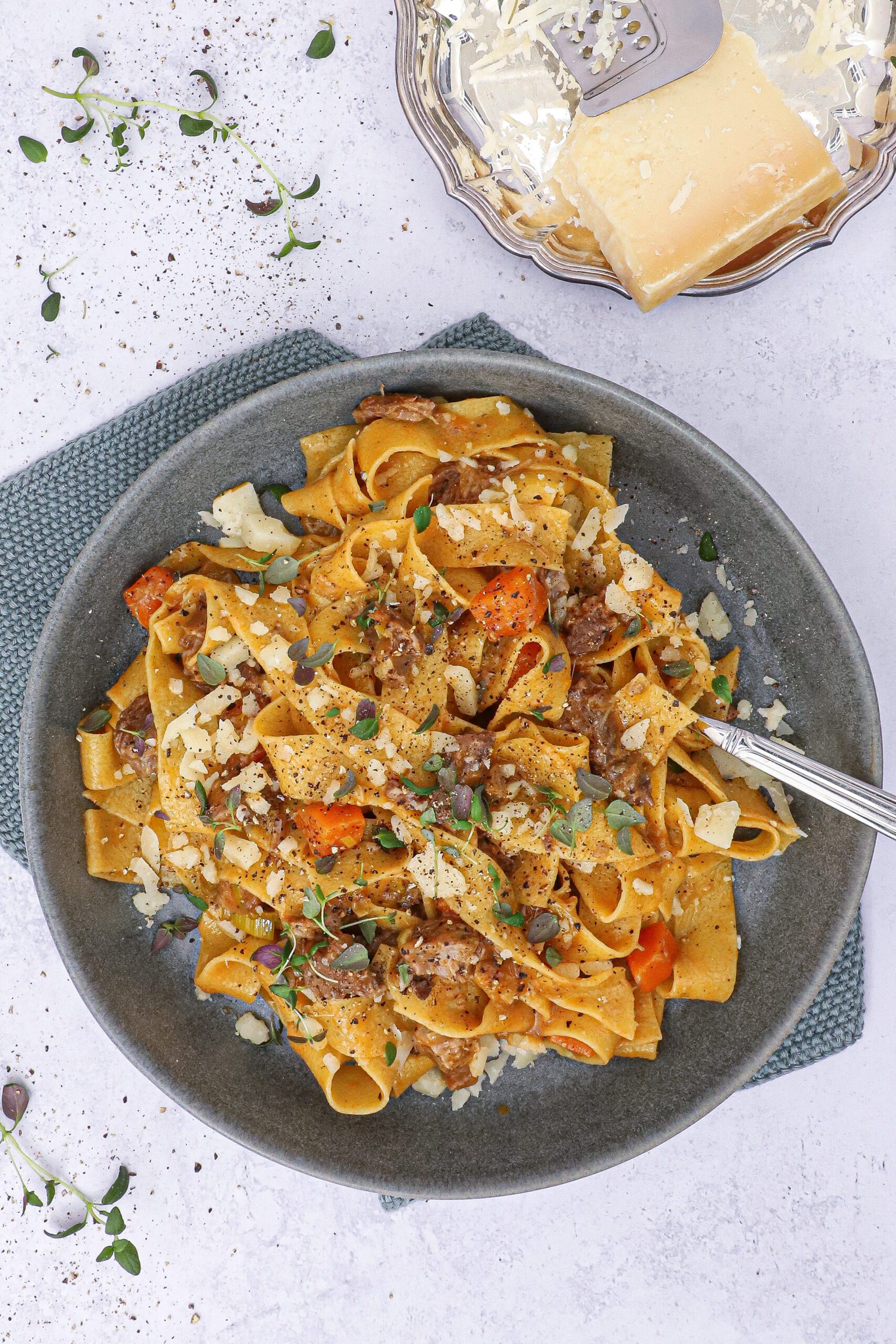 Pasta med ragout af osso buco - Pasta med osso buco