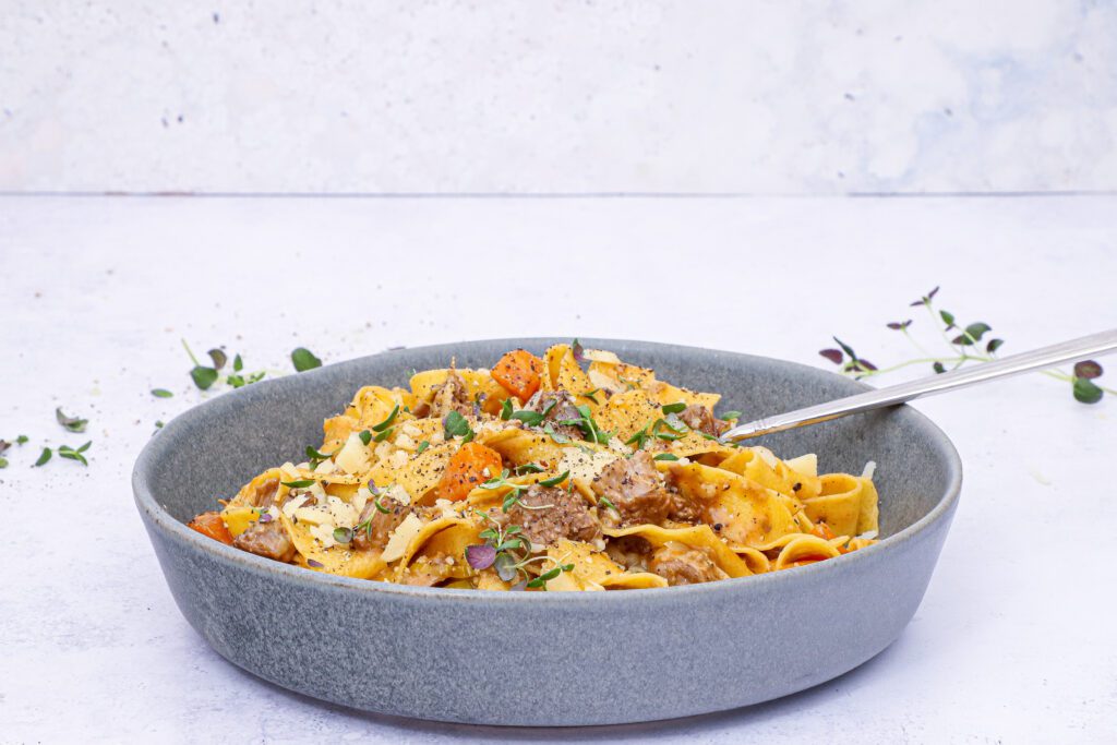 Pasta med ragout af osso buco - Pasta med osso buco
