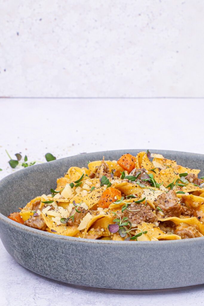 Pasta med ragout af osso buco - Pasta med osso buco