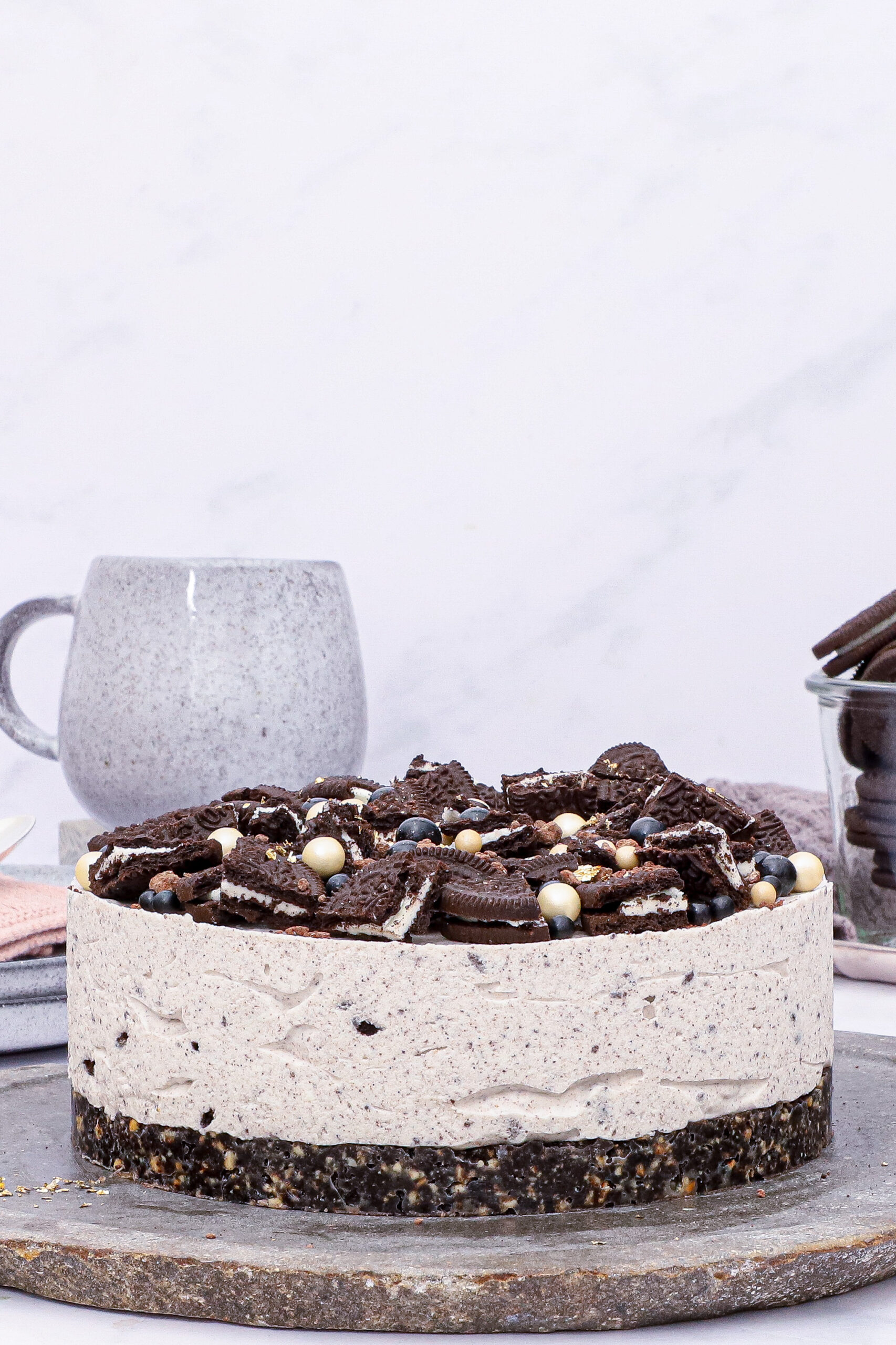 Oreo cheesecake - Opskrift på nem cheesecake med oreo