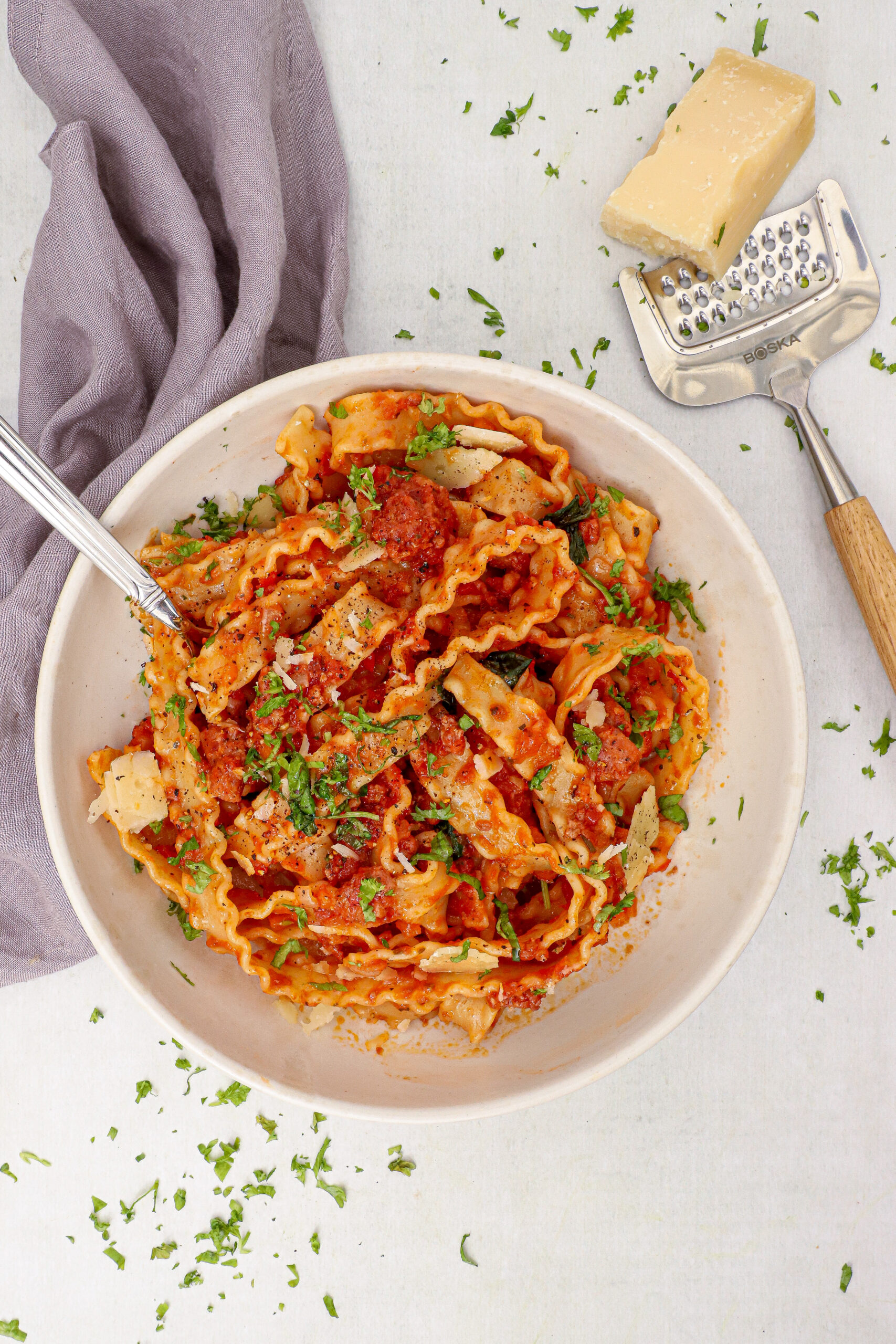 Salsiccia bolognese - Opskrift på bolognese med salsiccia