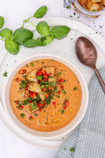 Gazpacho - Kold spansk grøntsagssuppe på 10 minutter