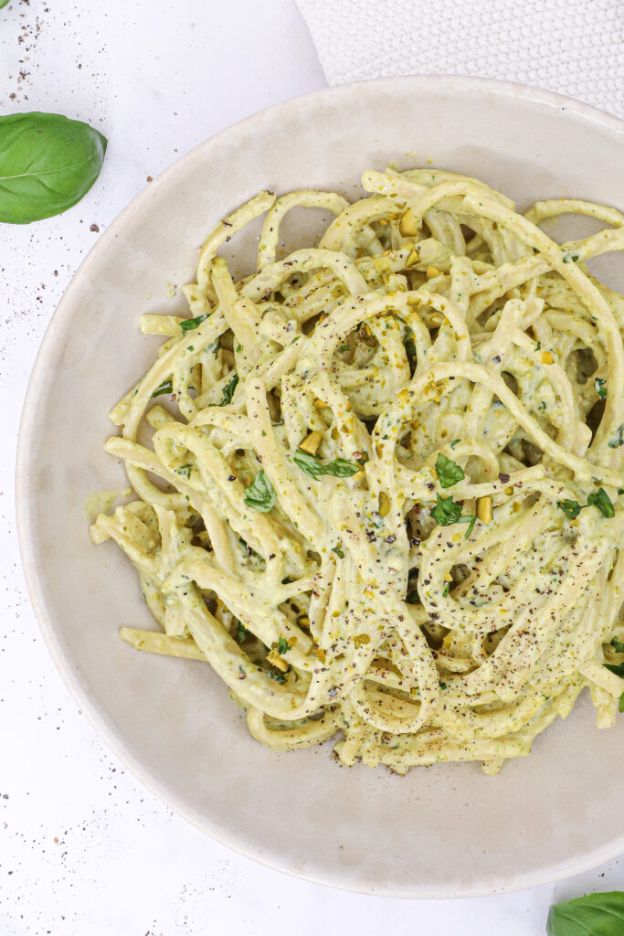 Pasta al pistacchio - Opskrift på cremet pasta med pistacie
