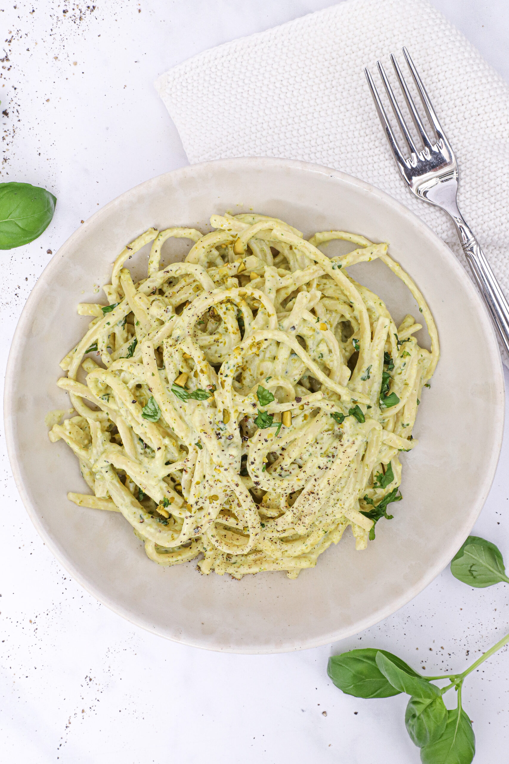 Pasta al pistacchio - Opskrift på cremet pasta med pistacie