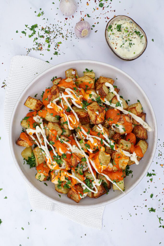 Patatas Bravas - Opskrift på spansk Patatas Bravas