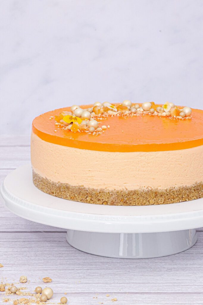 Aperol Spritz cheesecake - Opskrift på Aperol Spritz cheesecake