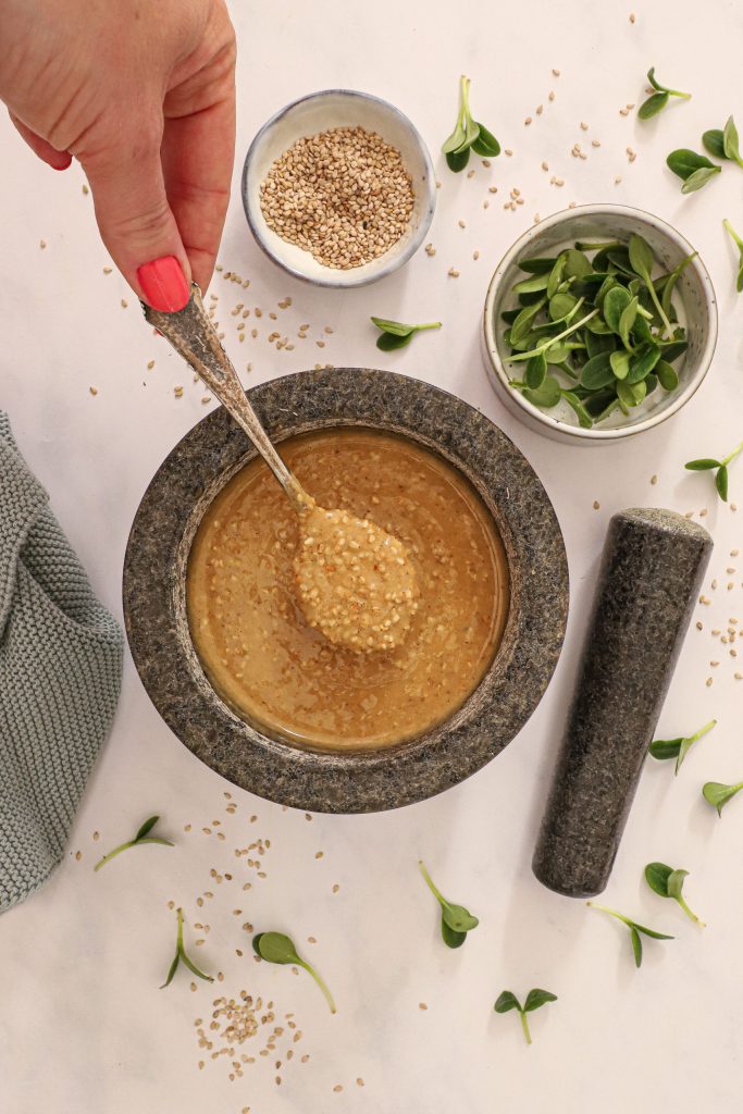 Hjemmelavet goma dressing - Japansk sesamdressing