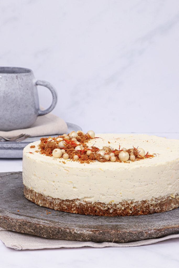 Appelsin cheesecake med vanilje og bastogne - Opskrift på cheesecake med appelsin og vanilje