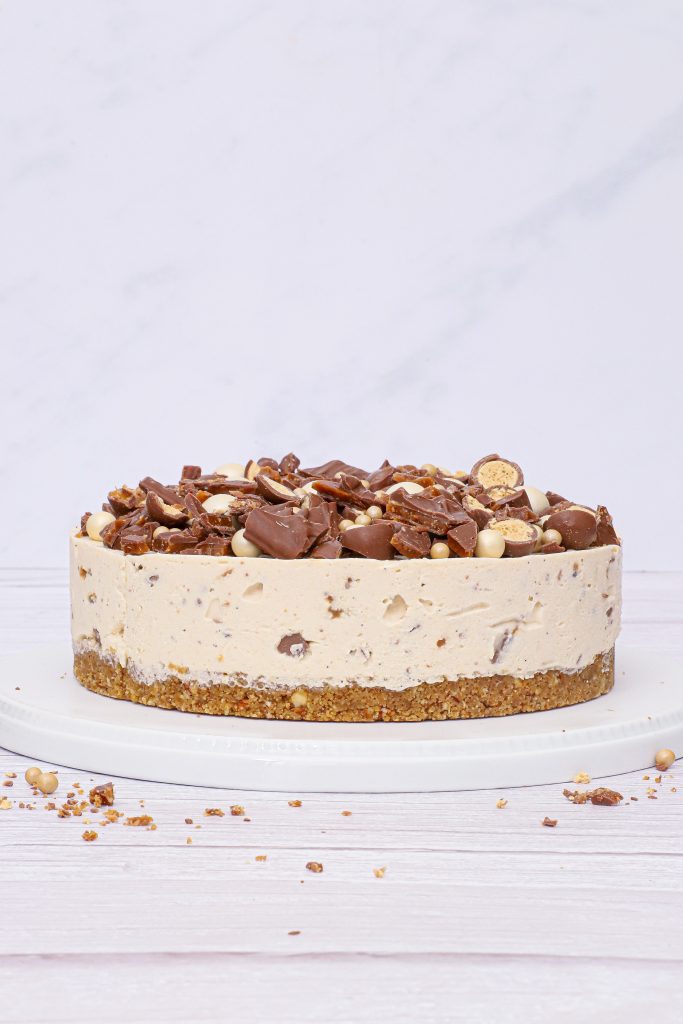 Daim cheesecake - Opskrift på cremet daim cheesecake