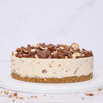 Daim cheesecake - Opskrift på cremet daim cheesecake