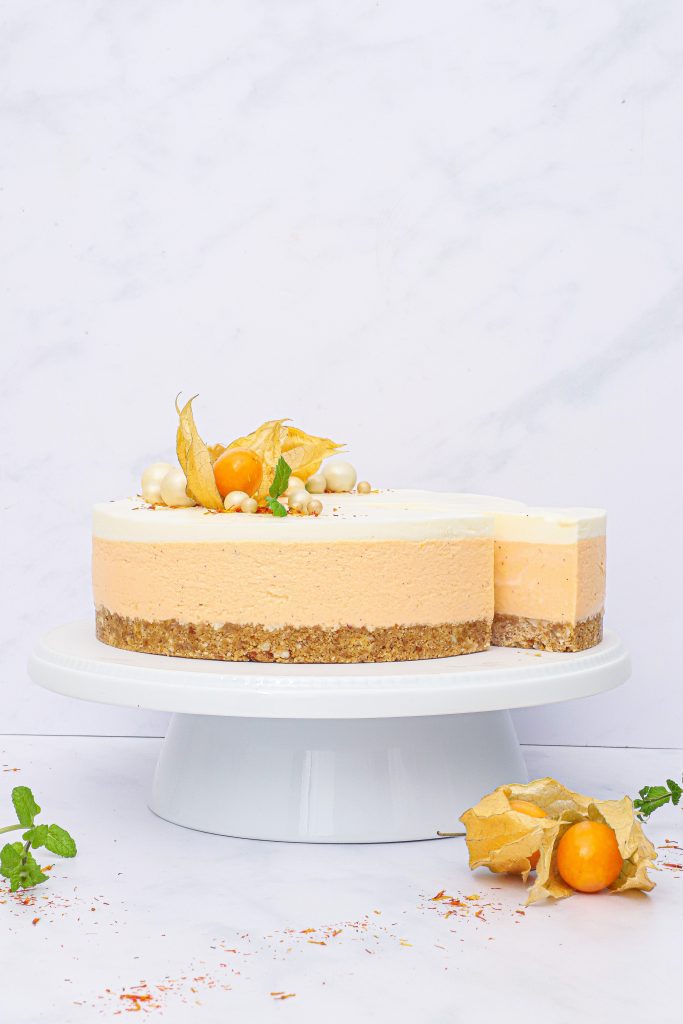 Pornstar Martini cheesecake - Opskrift på passionafrugt cheesecake