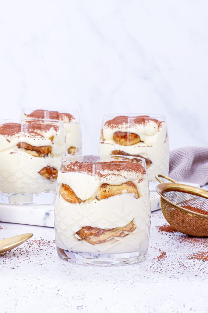 Portionsanrettet Tiramisu - Opskrift på tiramisu i glas