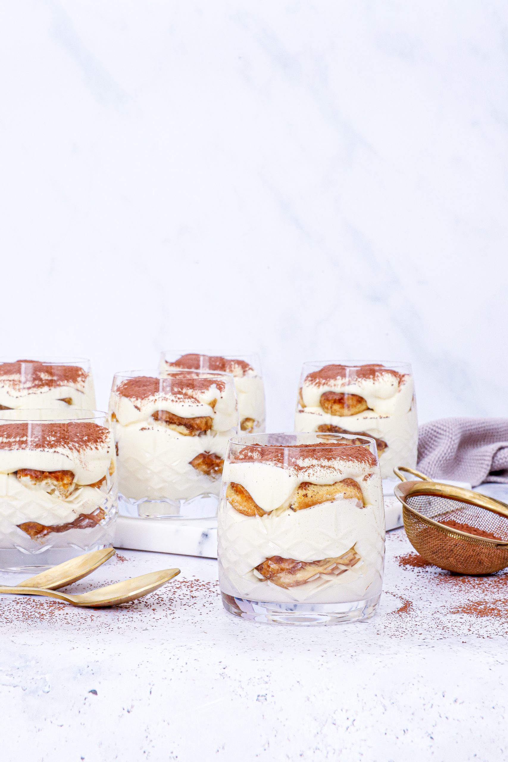 Portionsanrettet Tiramisu - Opskrift på tiramisu i glas