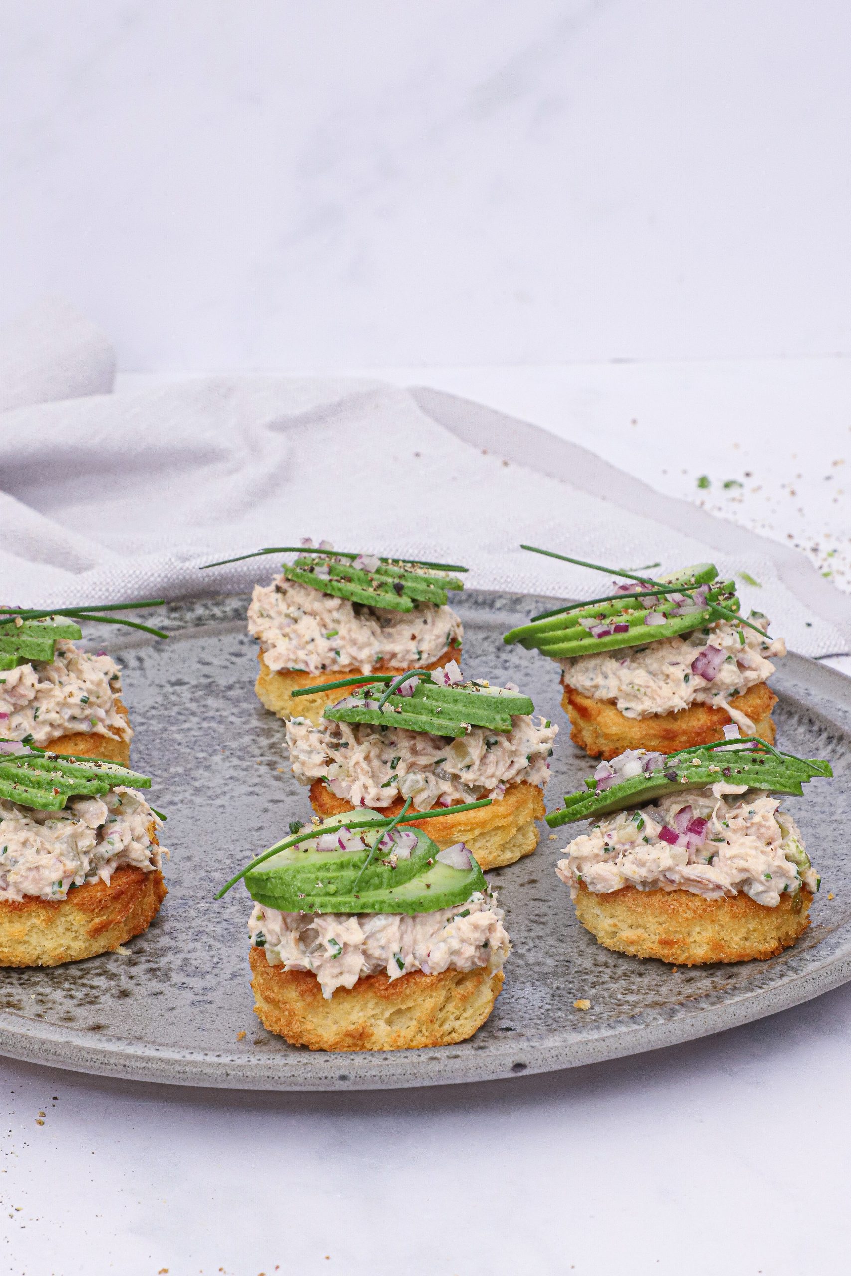 Hapser med tunsalat og avocado - Hapser med tun og avocado