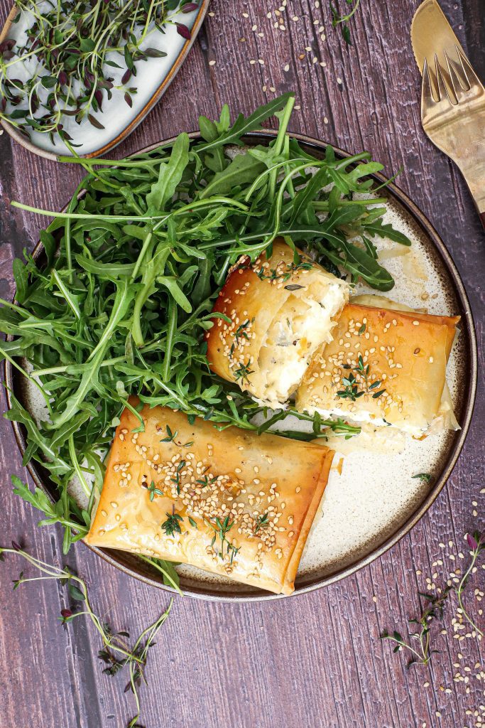 Indbagt feta i filodej - Opskrift på bagt feta i filodej