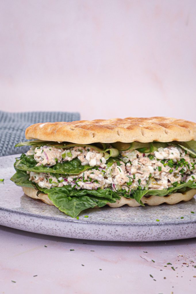 Sandwich med tunsalat med hytteost - Sandwich med tun og hytteost
