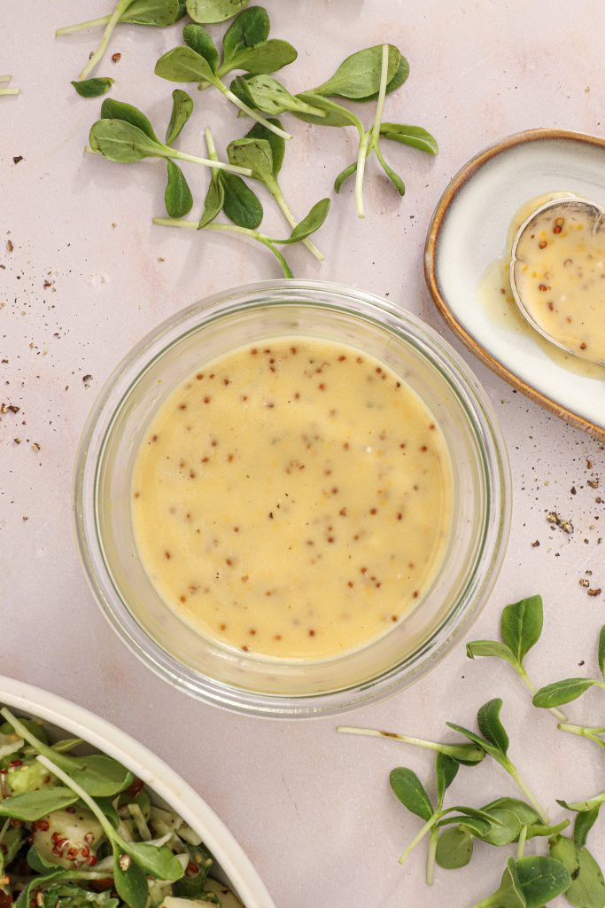 Cremet senneps vinaigrette - Opskrift på senneps vinaigrette