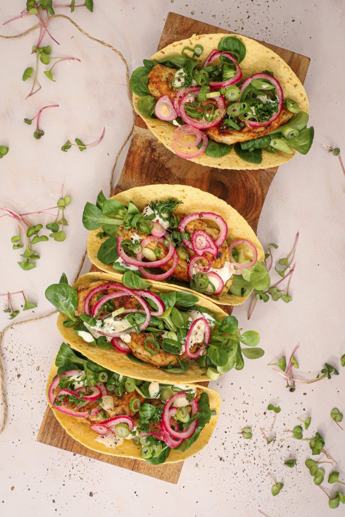Nordiske fiske tacos - Opskrift på nemme fiske tacos