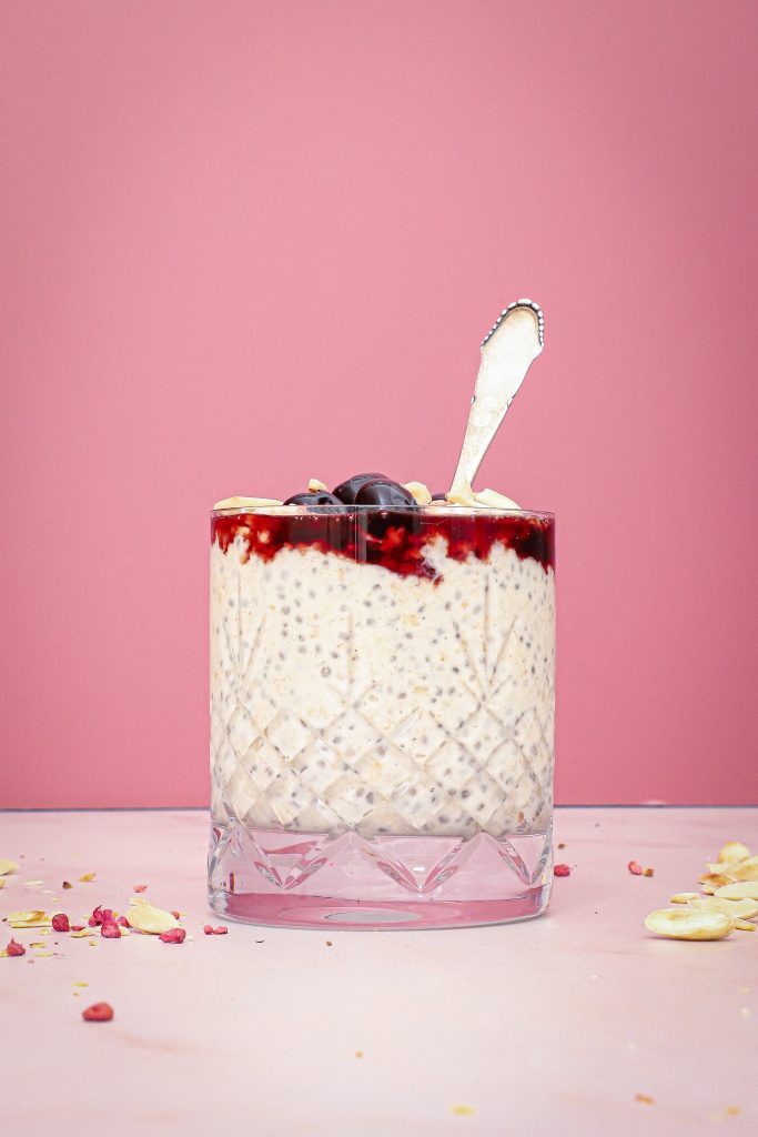 Overnight oats med mandler og vanilje - Overnight oats a la Risalamande