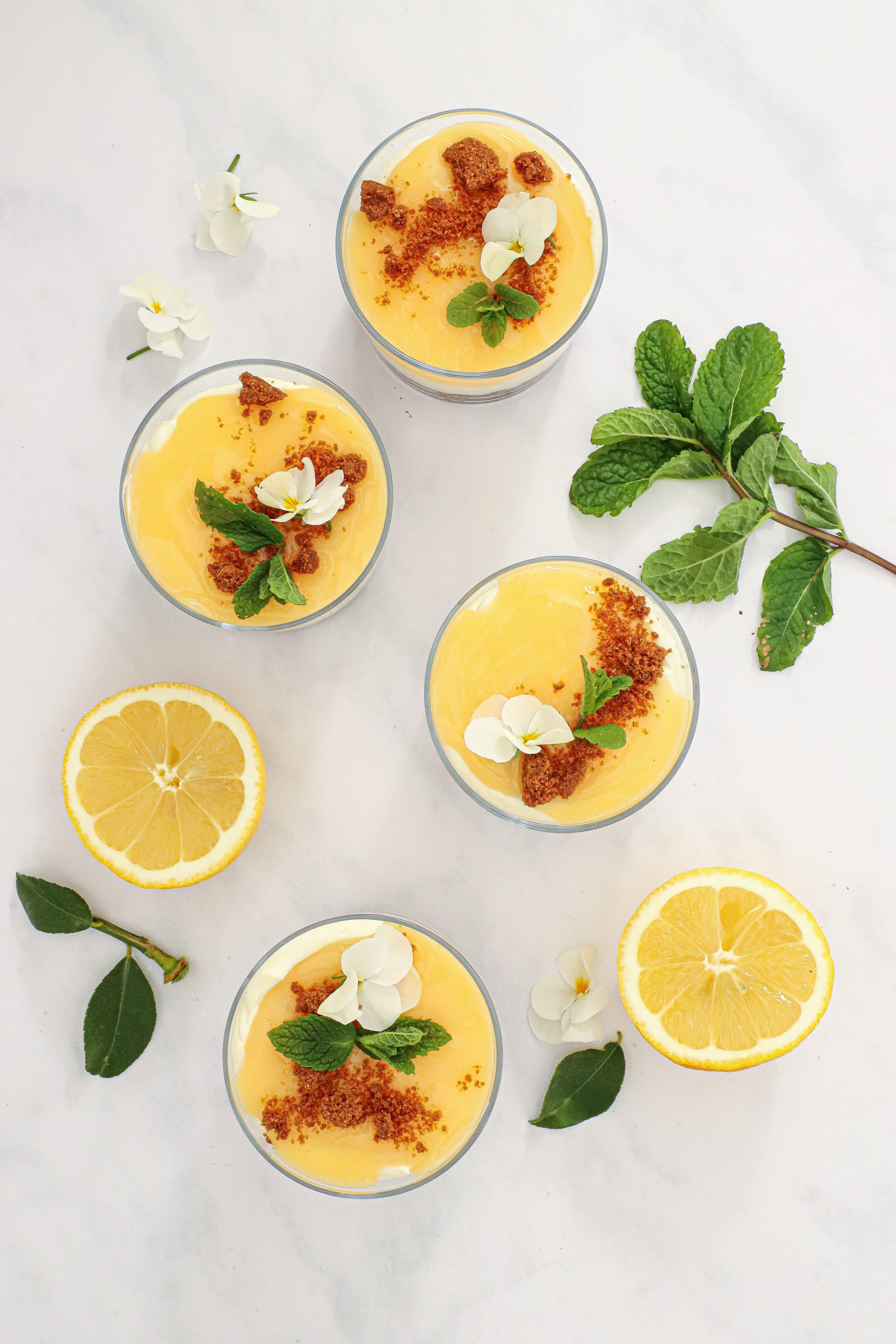 Cheesecake med citron i glas - Cheesecake uden husblas