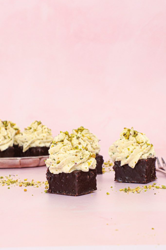 Mazarin bites med pistaciecreme - Mazarinkage med pistacie