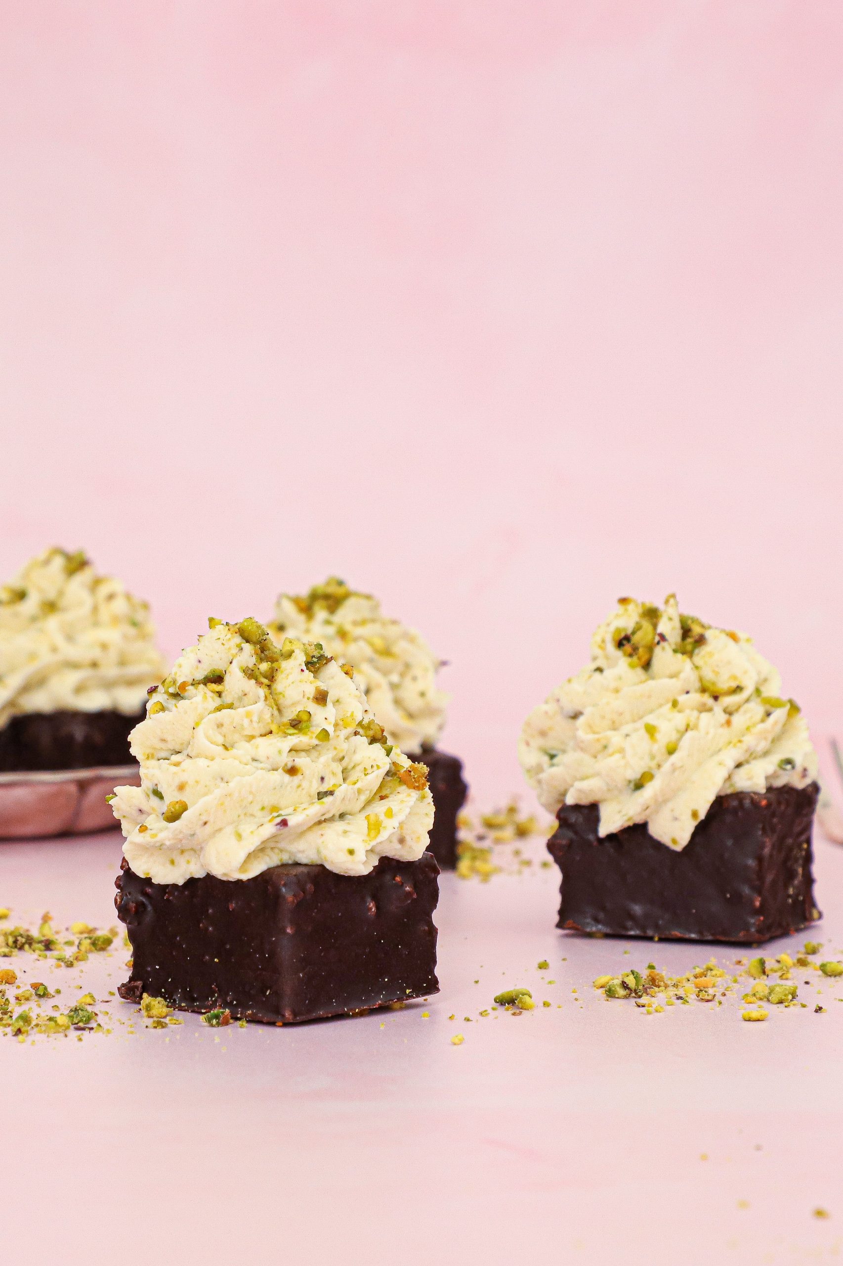 Mazarin bites med pistaciecreme - Mazarinkage med pistacie