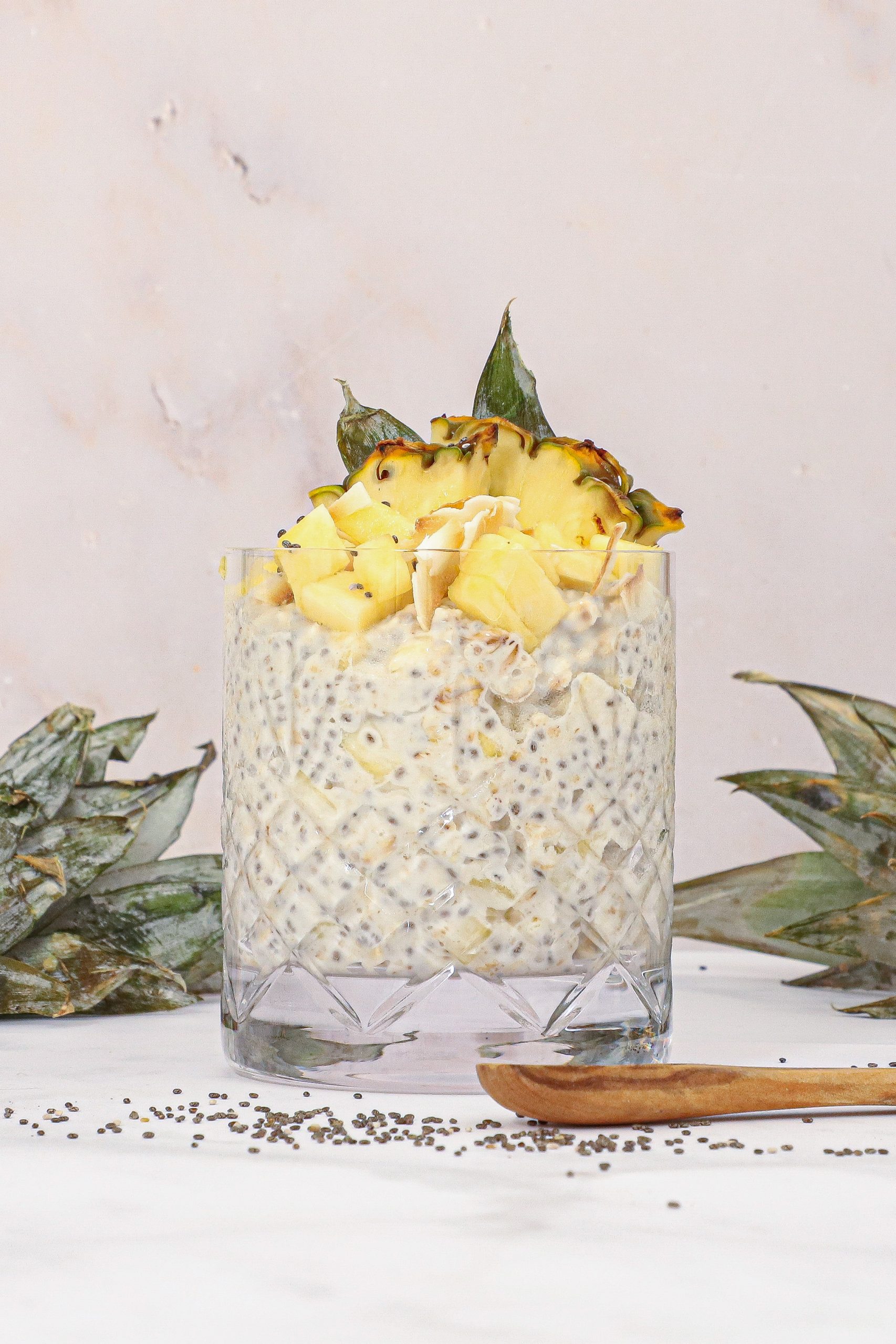 Pina Colada overnight oats – Køleskabsgrød med kokos og ananas