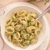 Cremet pesto pasta med mascarpone