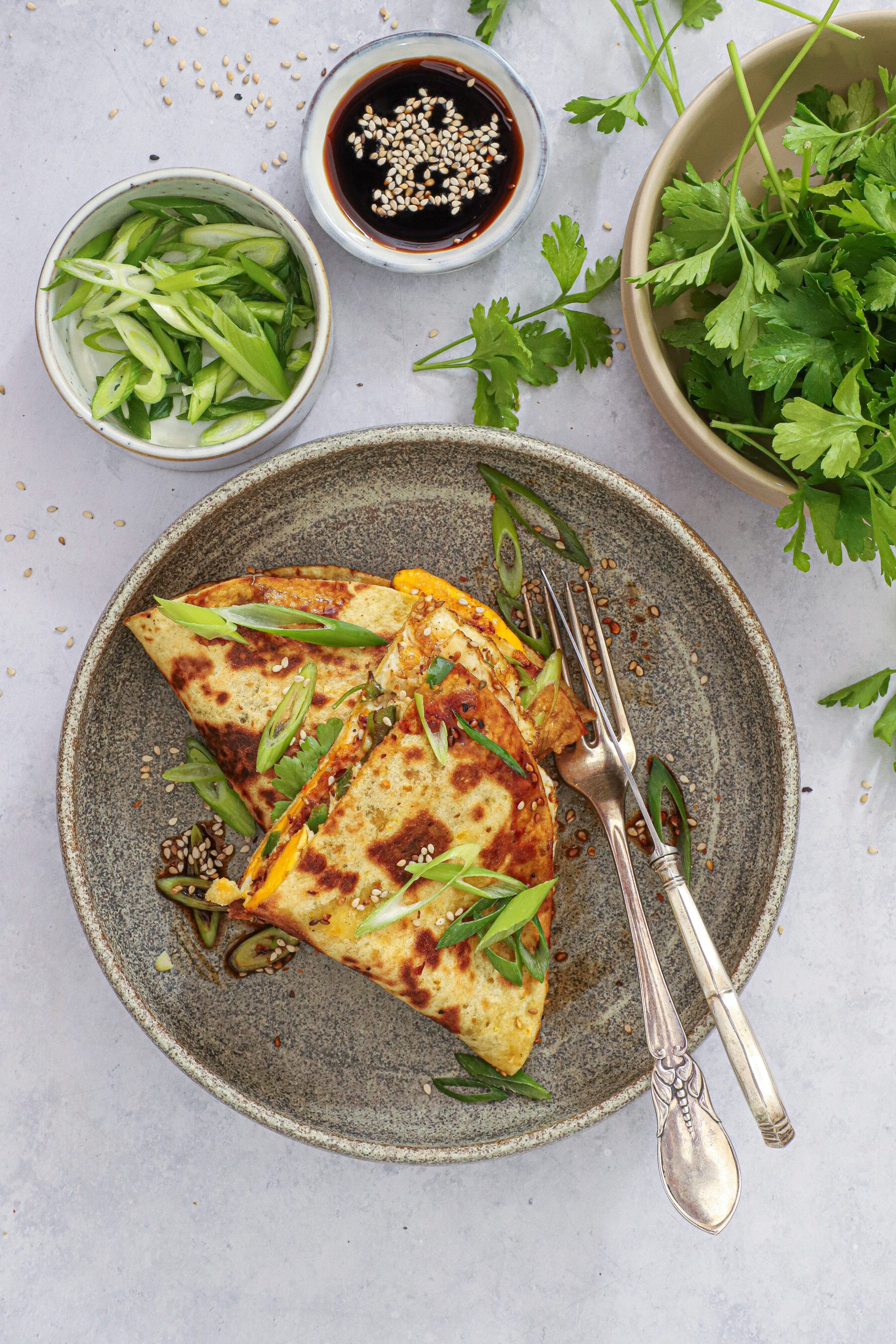 Asiatisk tortilla æggewrap