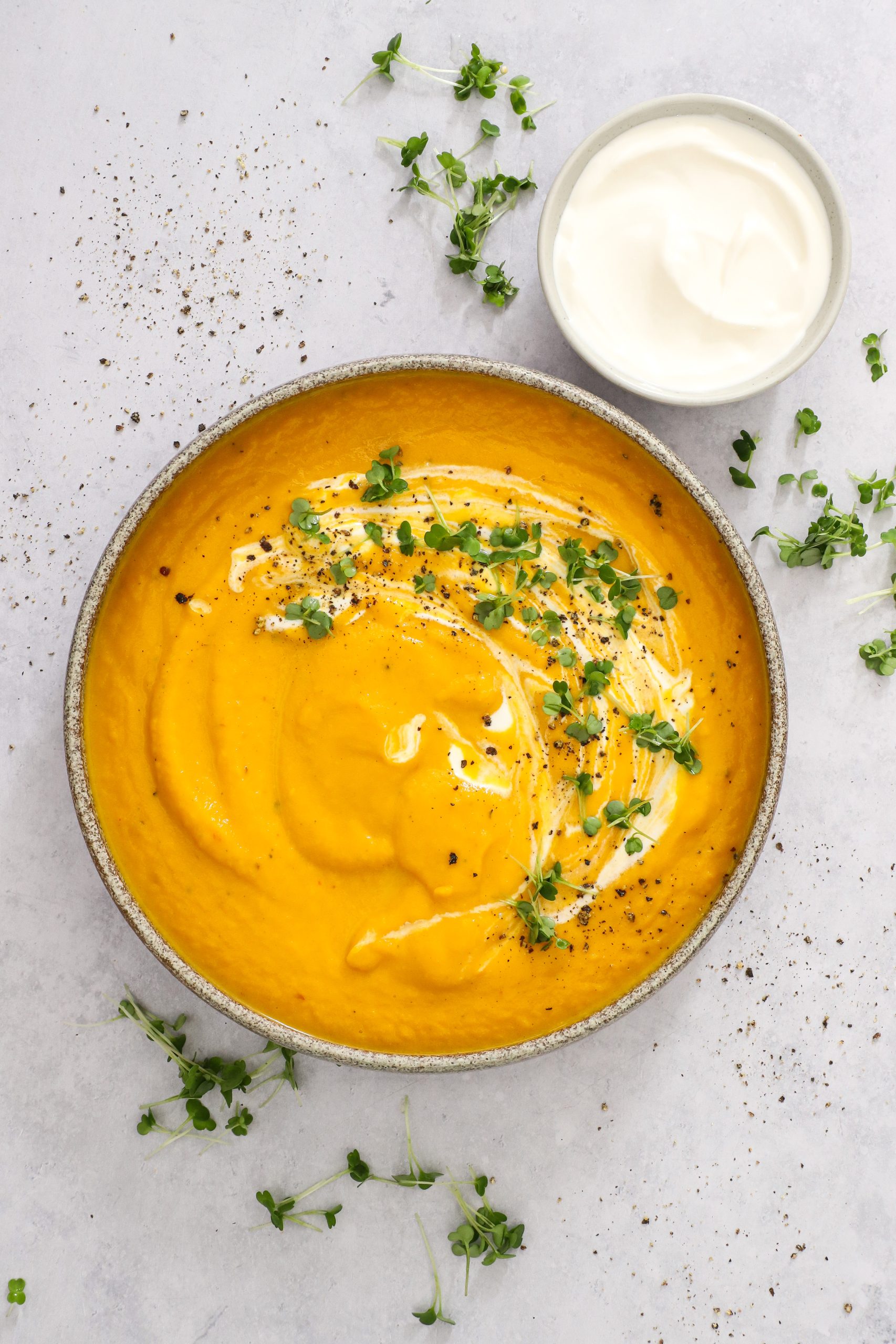 Cremet gulerodssuppe