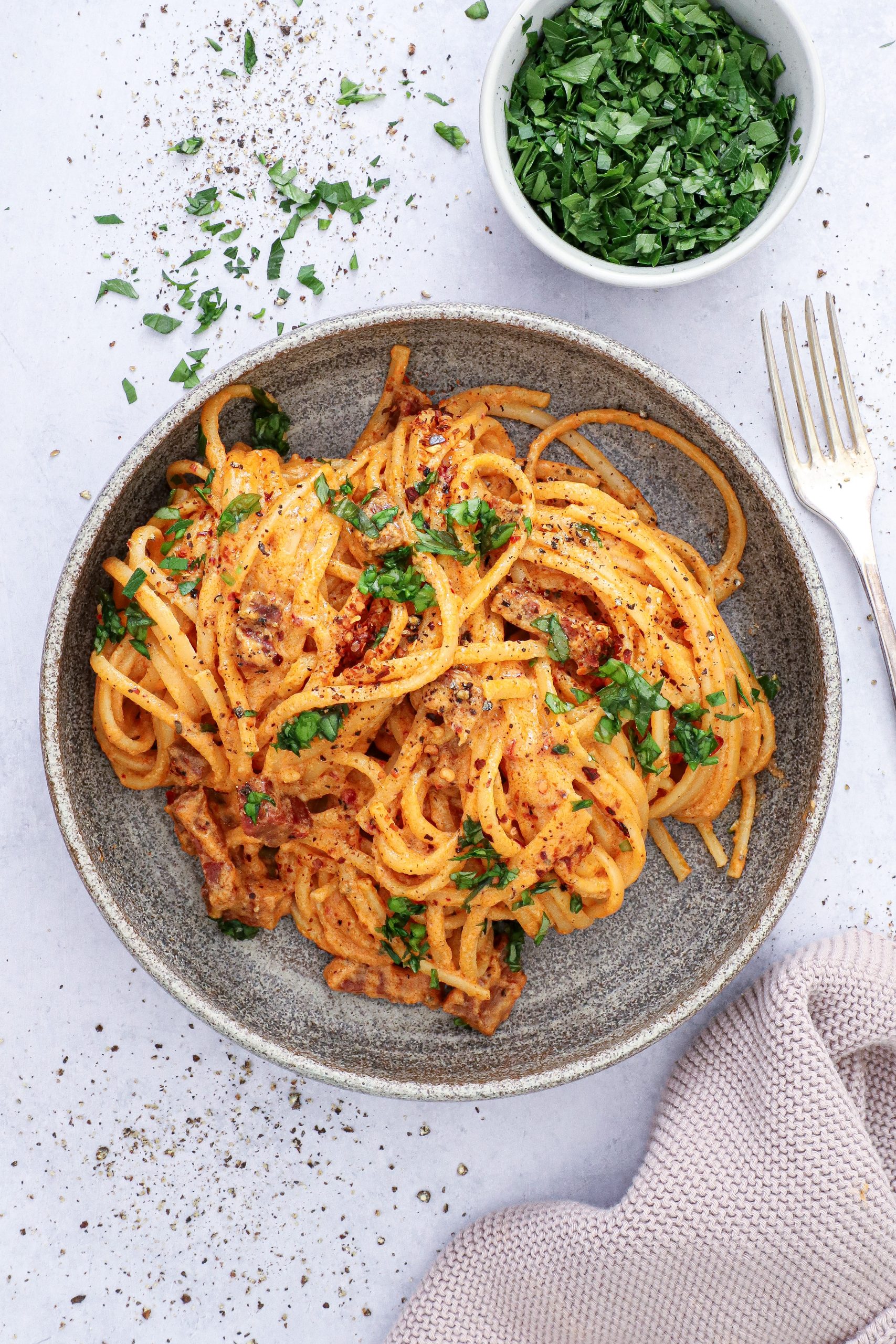 Spicy carbonara med nduja