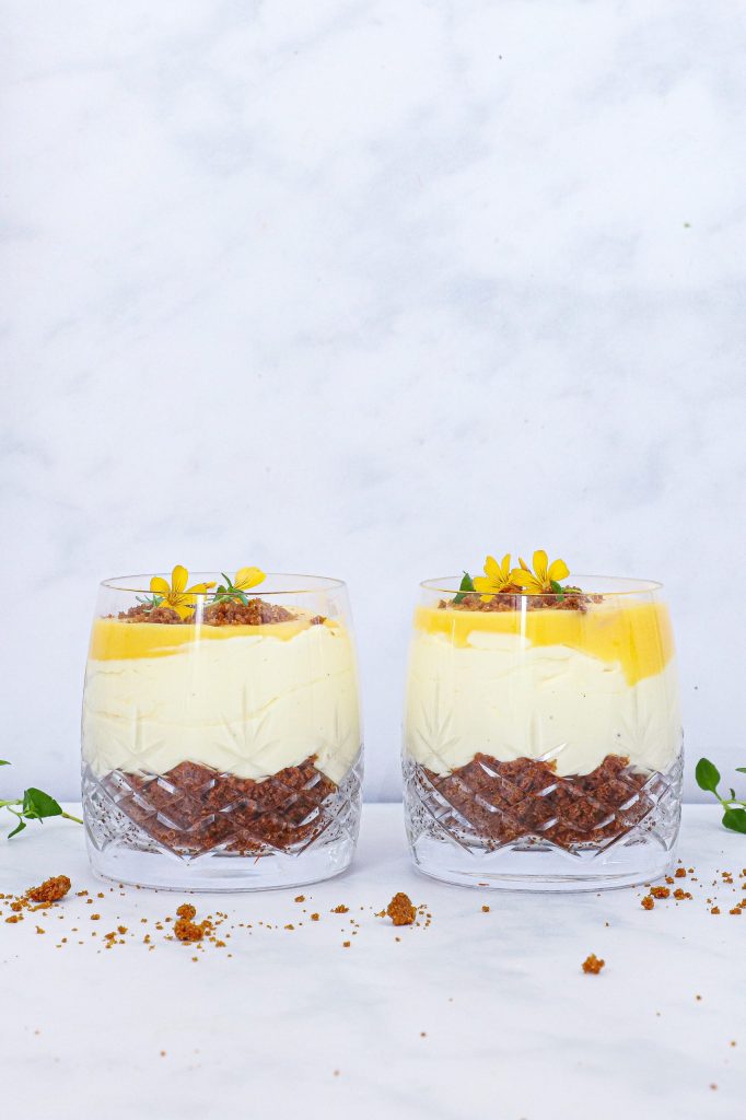 Cheesecake i glas - Cheesecake med appelsin og bastogne