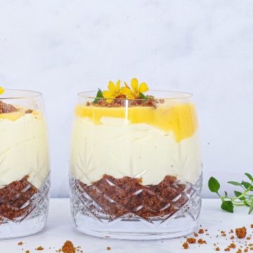 Cheesecake i glas - Cheesecake med appelsin og bastogne