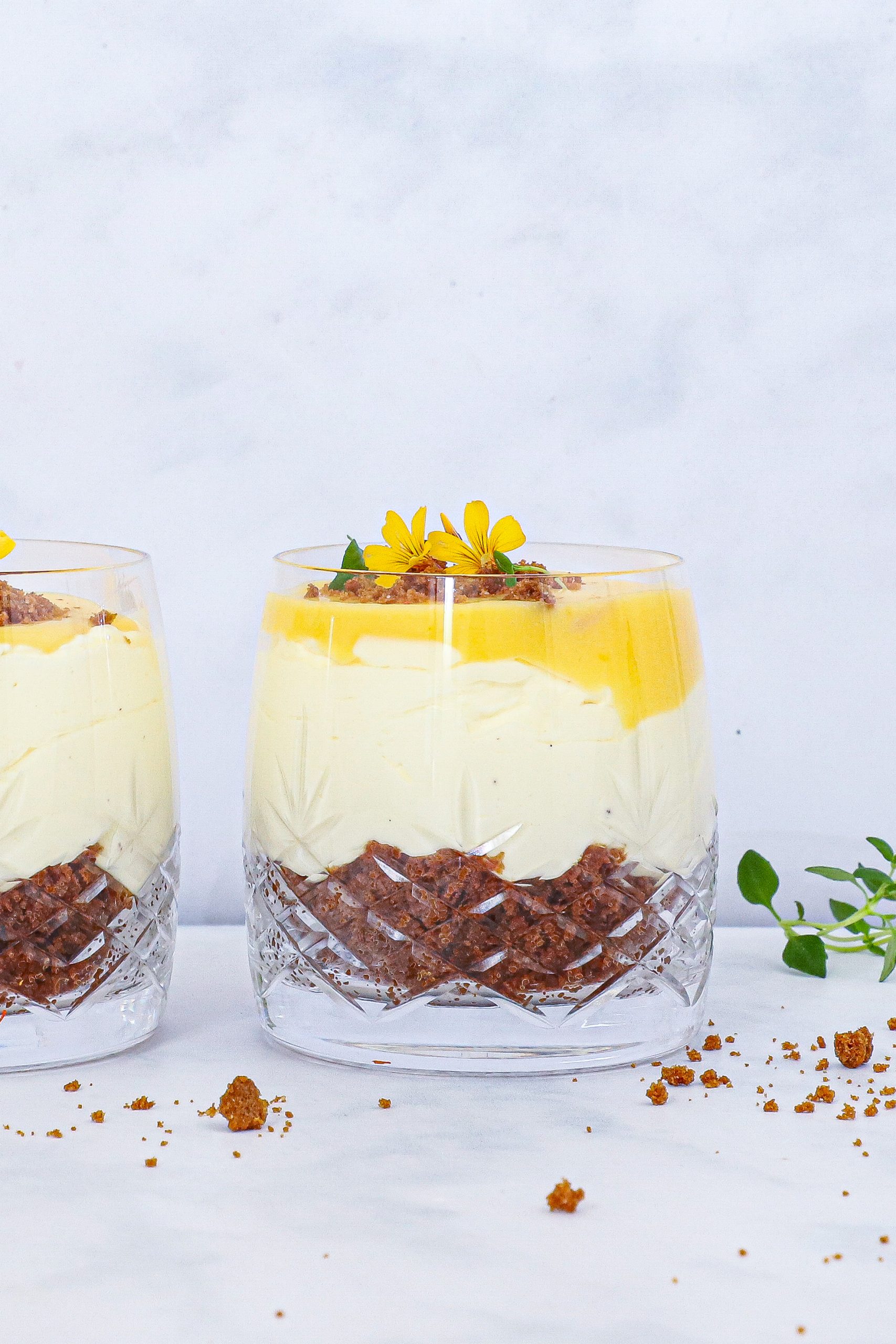 Cheesecake i glas - Cheesecake med appelsin og bastogne