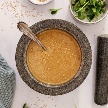 Hjemmelavet goma dressing - Japansk sesamdressing