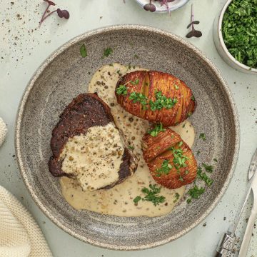 Oksemørbrad bøffer med pebersauce