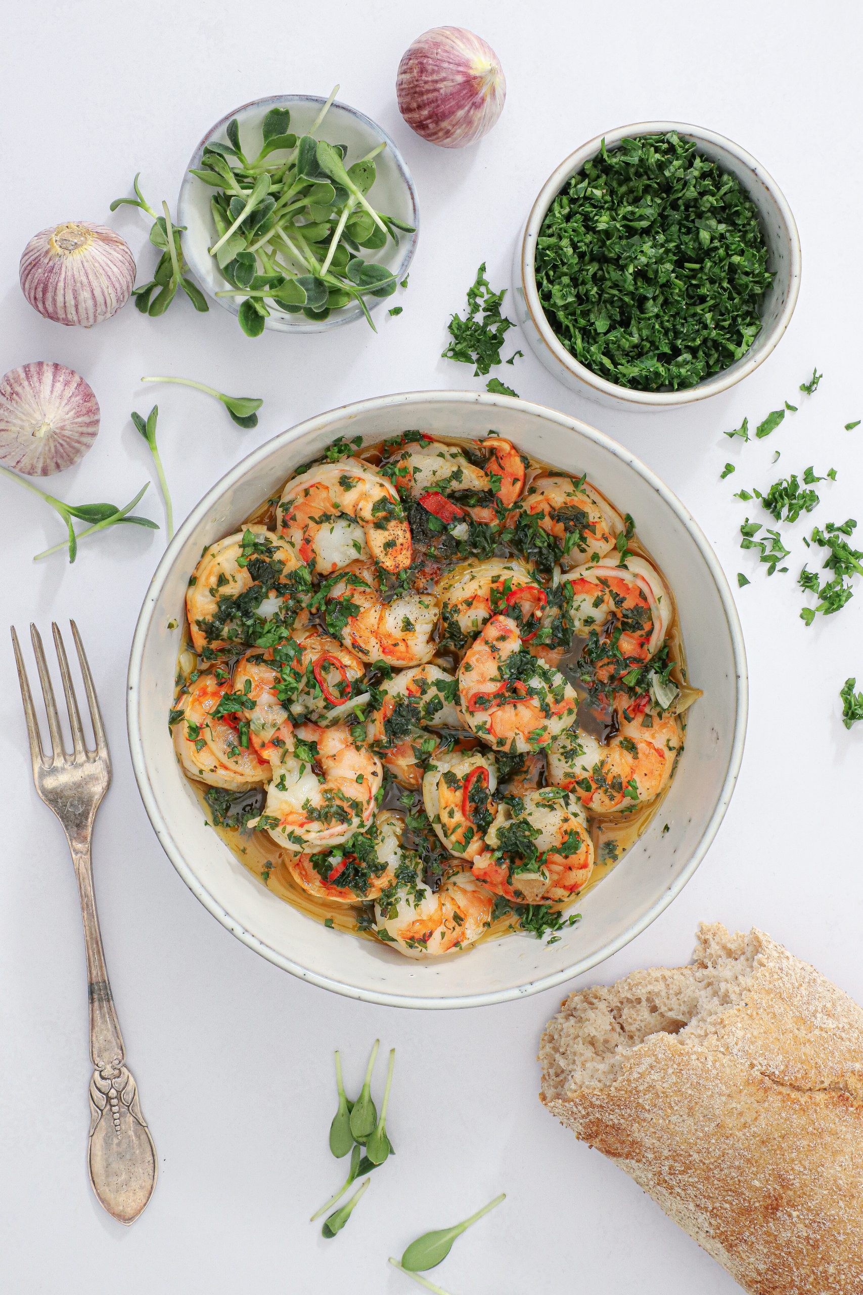 Gambas al ajillo i Airfryer