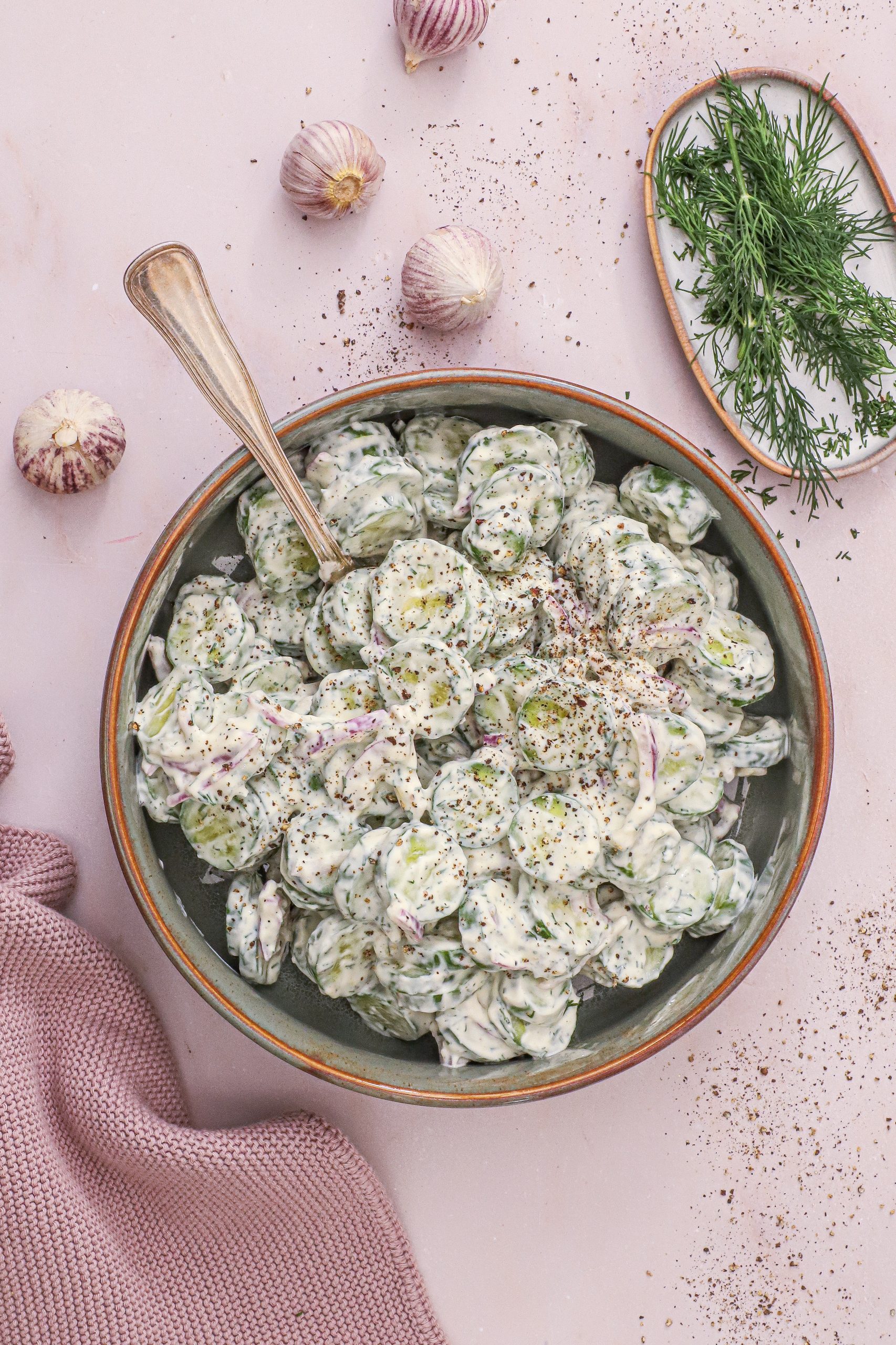 Cremet agurkesalat