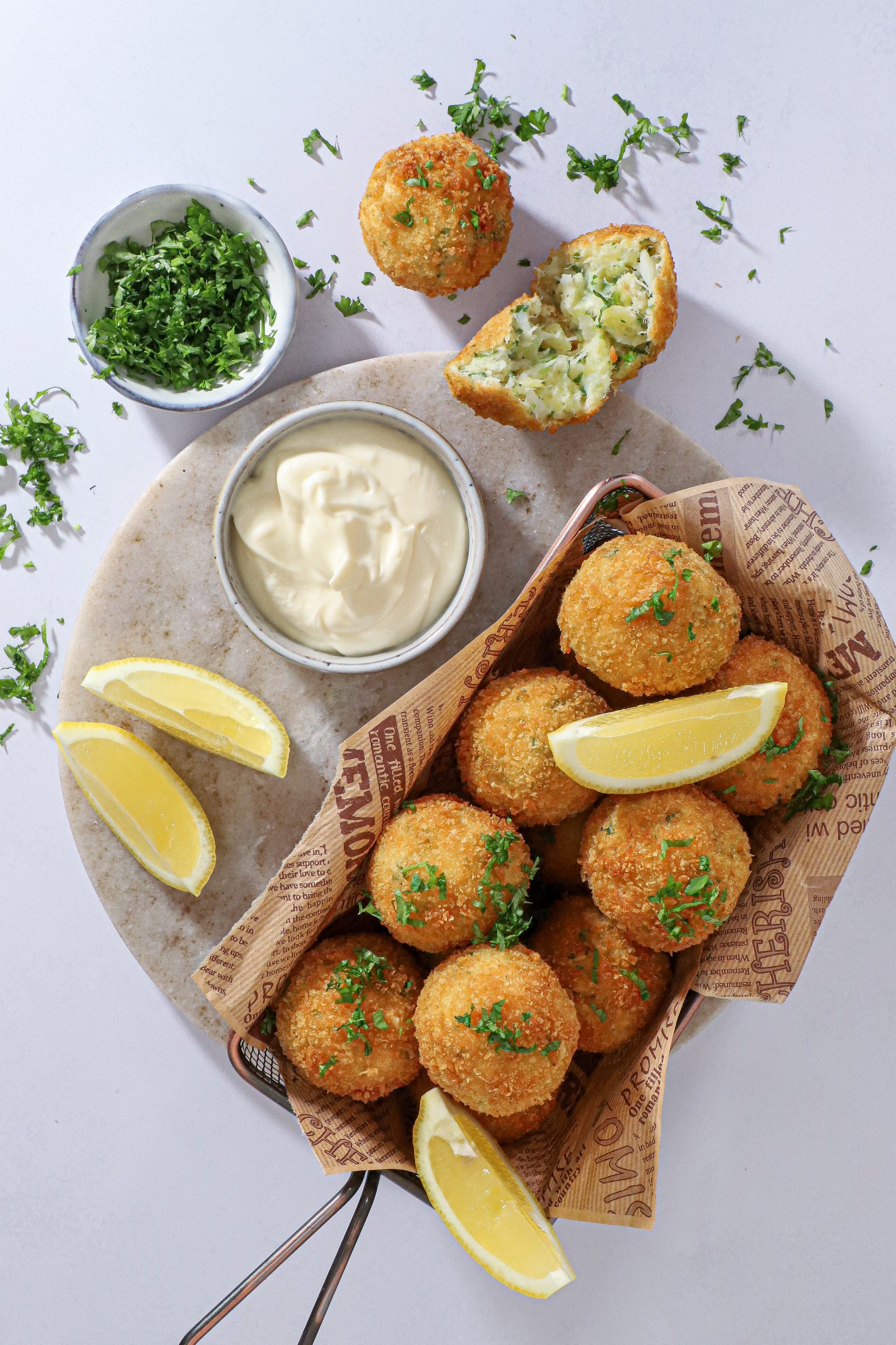Bolinho de bacalhau - Sprøde kartoffelkroketter med torsk