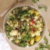 Kartoffelsalat med æble, blomkål og sennepsvinaigrette - Frisk og cremet