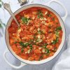Gnocchi i cremet og krydret tomatsauce - Hurtig og nem opskrift
