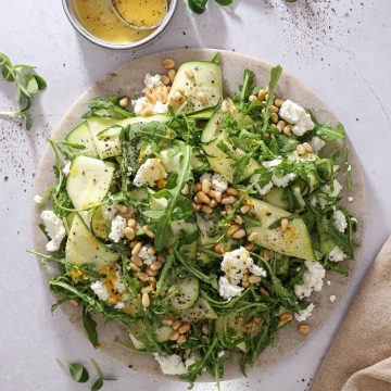 Squashsalat med feta og citronvinaigrette