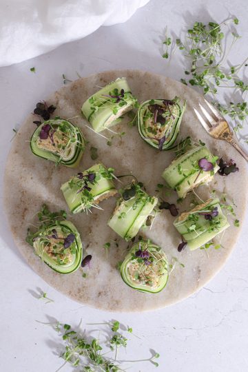 Agurkeruller med Krydret Kylling - Frisk og Lækker Appetizer