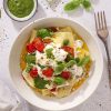 Åben lasagne med bagte tomater og burrata - Nem aftensmad der imponerer